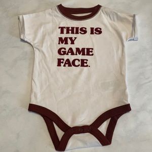 *Cat & Jack “This is My GAME FACE” Onesie 0-3M NWOT